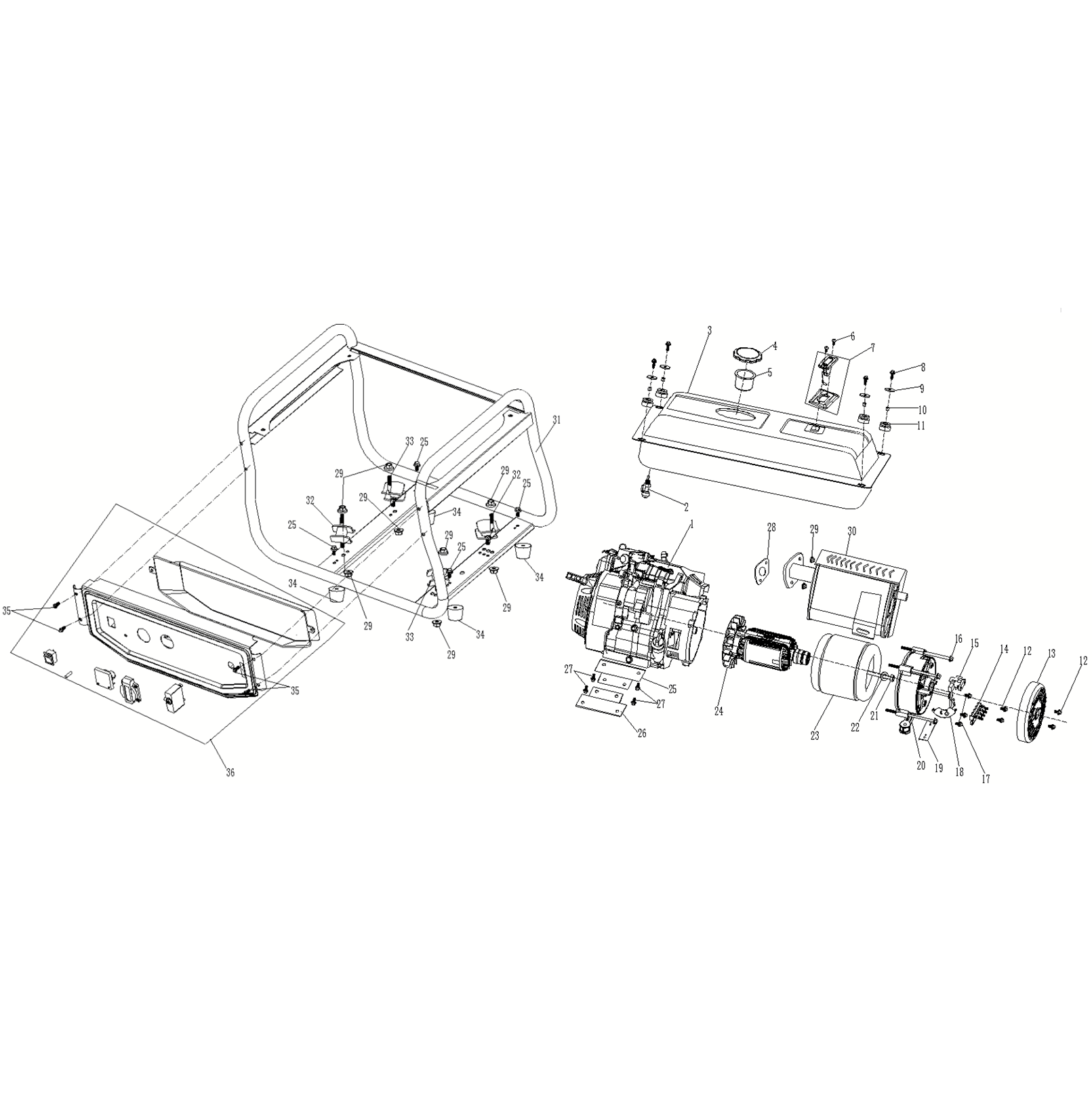 Генератор бензиновый GS-1500