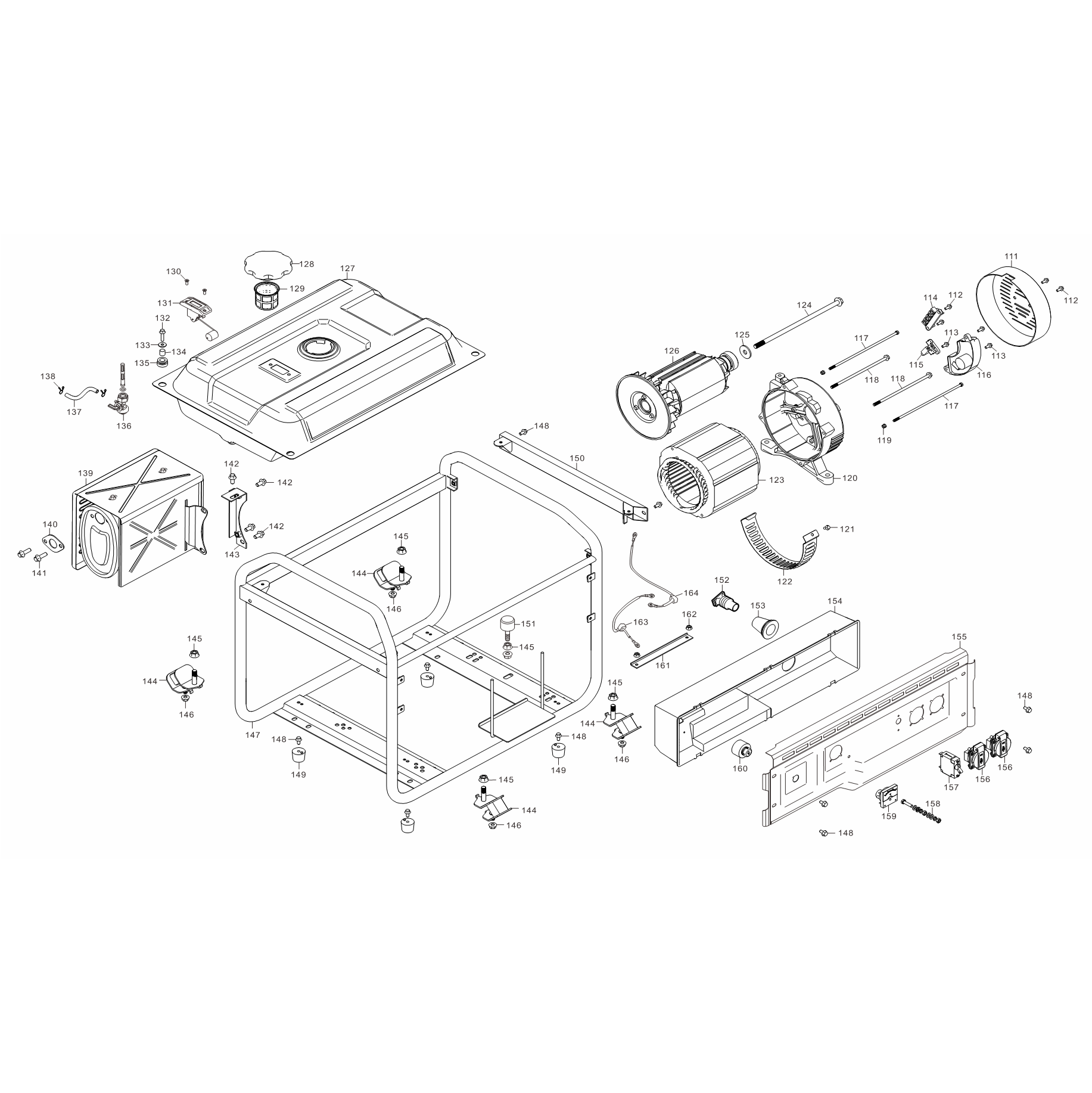 Генератор бензиновый СБ-5500Е