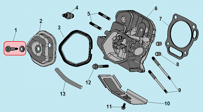 11 ГОЛОВКА БЛОКА МОТОБЛОК CHAMPION ВC1193