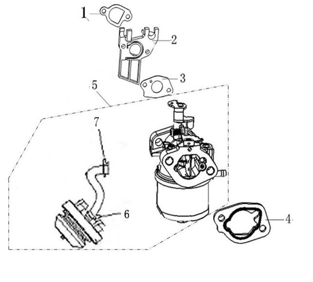 ЗАПЧАСТИ ДЛЯ ДВИГАТЕЛЯ LC170FDS (КАРБЮРАТОР)