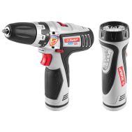 Дрель - шуруповерт, 2 АКБ + фонарь ЗДА-12-Ли ФКН