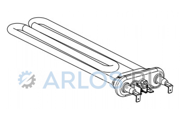 Тэн (нагревательный элемент) для стиральной машины Electrolux 1950W L=235мм 1325064234